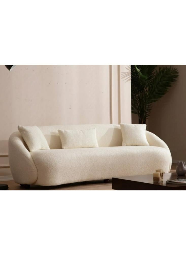 كنبة مقعدين بمقاس 85x85x180 سم - أبيض