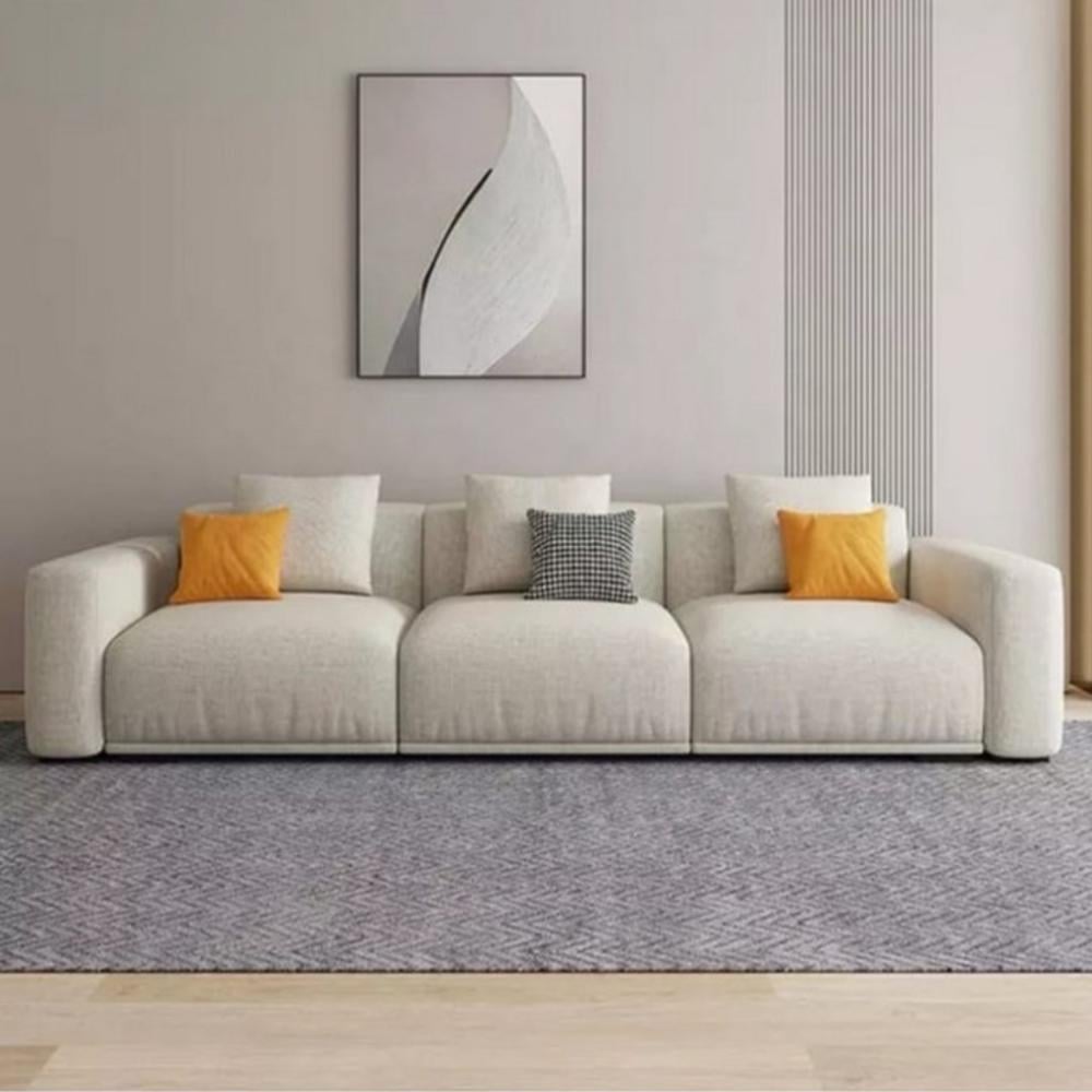كنبة 4 مقاعد 250×85××80 سم - اوف وايت