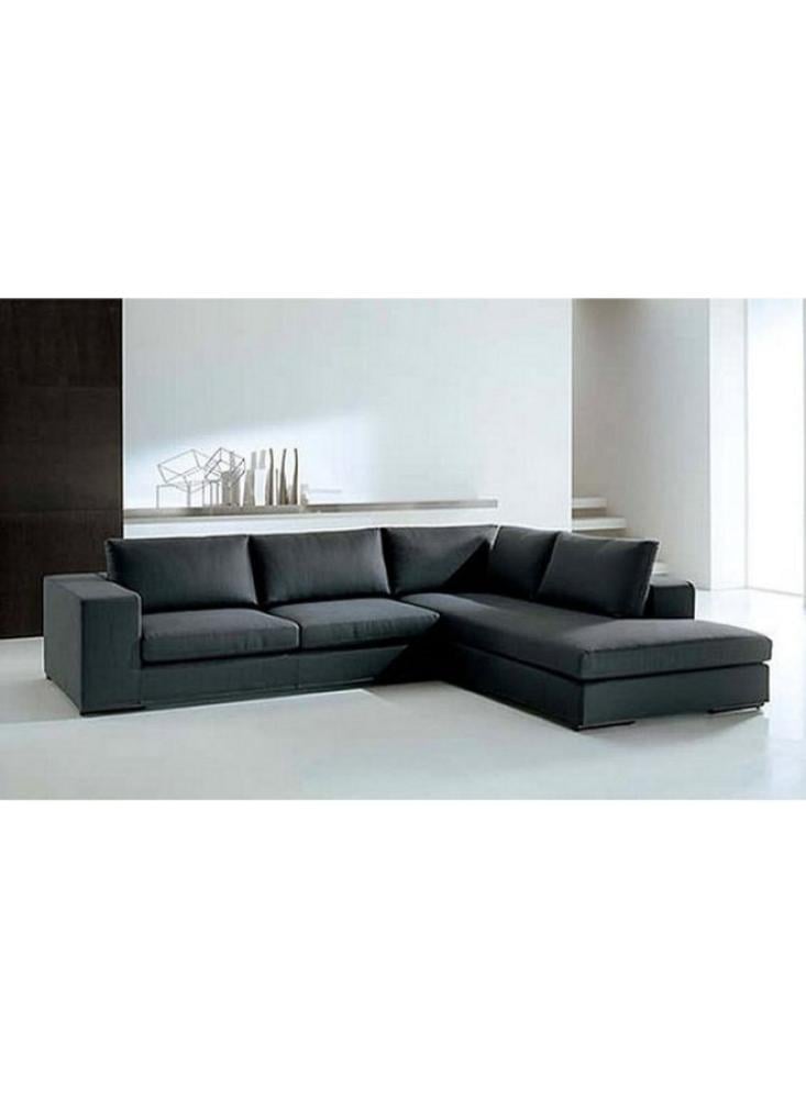 كنبة زاوية مقاس 300×270×87×85 سم - رمادي