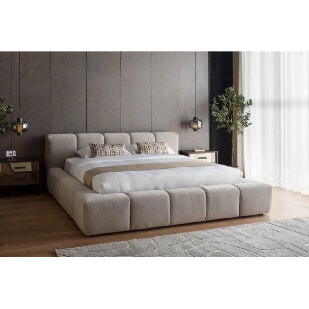 سرير, متعدد المقاسات مخمل- بيح - BA-SA311-8362
