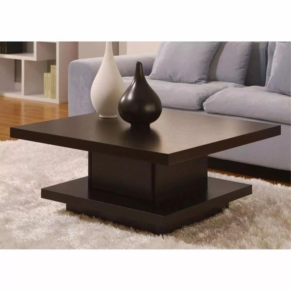 طاولة وسط ام دي اف 80×80×50 سم - بني