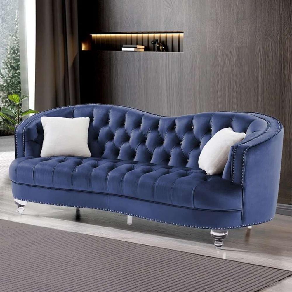 كنبة 4 مقاعد 250×85×93 سم - أزرق