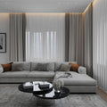 كنبة زاوية بمقاس 250x140x85x85 سم - رمادي
