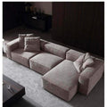 كنبة زاوية بمقاس 250x80x145x80 سم - بيج- من بيتك