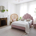سرير, متعدد المقاسات مخمل - زهري  - BA-SA211-602