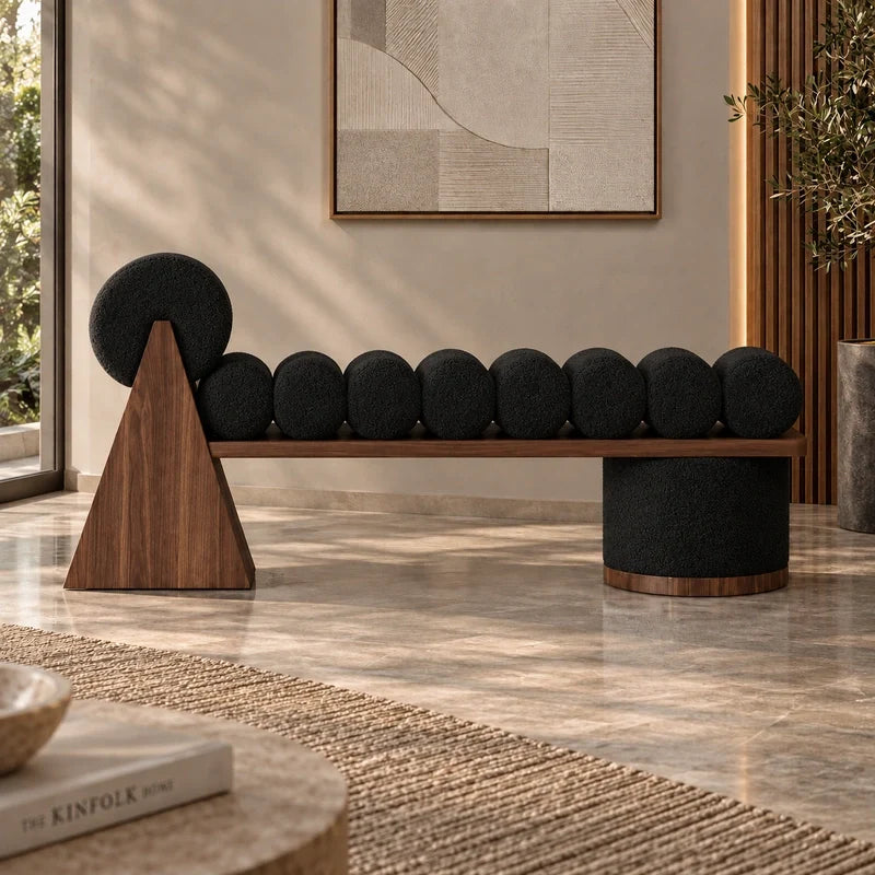 بانكيت مون بلان بتصميم هندسي ووسائد دائرية - Home House