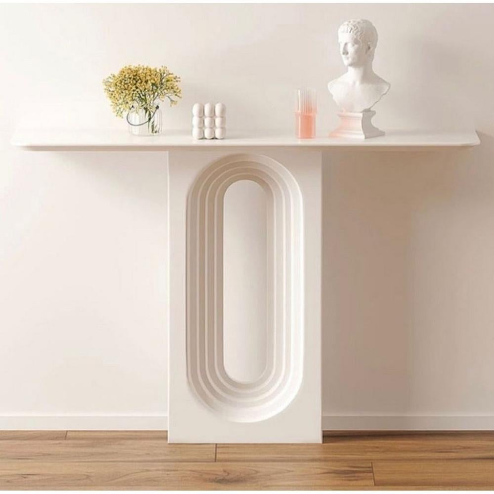 طاولة مدخل ام دي اف اوف وايت - 150×40×90 سم