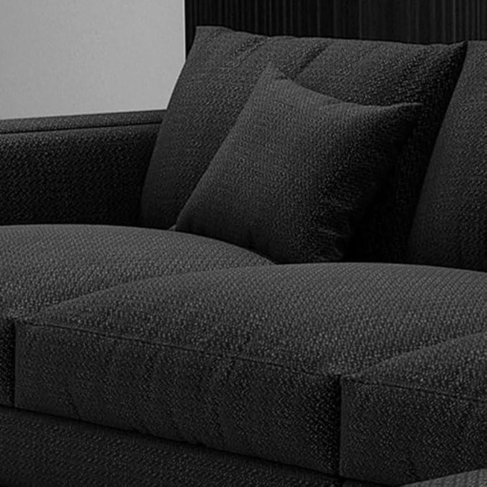 اريكة زاوية مقاس 320 × 190 × 80 × 95 سم، لون اسود، موديل 1108800 من متجر بيتك