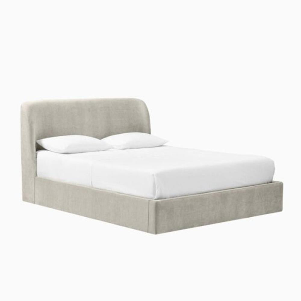 سرير, متعدد المقاسات مخمل - بيج  - BA-SA211-466